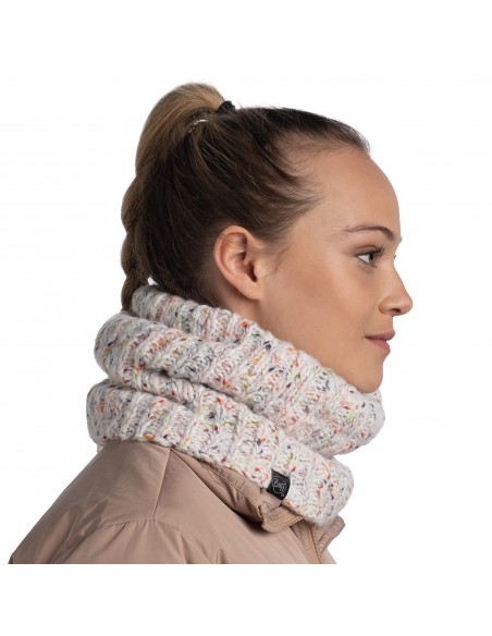BUFF-Knitted & Fleece Neckwarmer-KIM WHITE