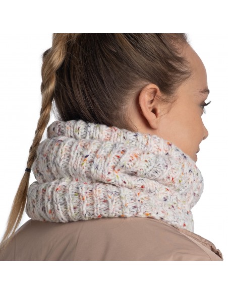 BUFF-Knitted & Fleece Neckwarmer-KIM WHITE