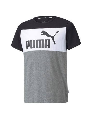 ESS+ Colorblock Tee B Puma Black