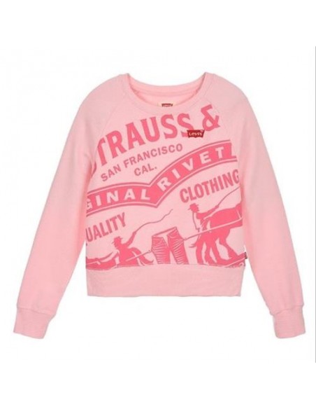 Sudadera LEVIS HIGH RISE RAGLAN 4EA914-ACA Rosa