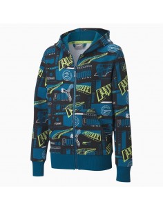 Sudadera PUMA ALPHA AOP FULL-ZIP 583197 36 Azul