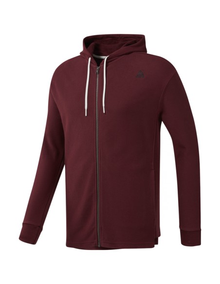 Sudadera REEBOK TE TWILL FZ HOODIE EC0794 Granate