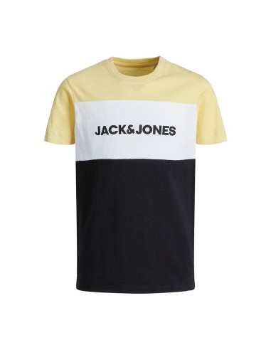 Camiseta JACK & JONES JJELOGO BLOCKING TEE SS NOOS JNR 12174282 AMARILLO Amarillo