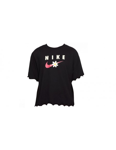 Camiseta NIKE G NSW TEE ENERGY BOXY FRILLY DO1351 010 Negro