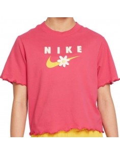 Camiseta NIKE G NSW TEE ENERGY BOXY FRILLY DO1351 666 Rosa