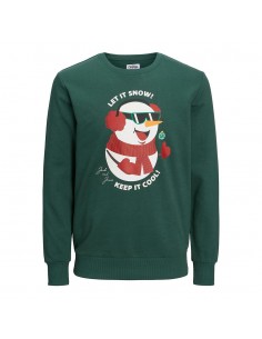 Sudadera JACK & JONES JORTOON SWEAT 12219685 VERDE Verde