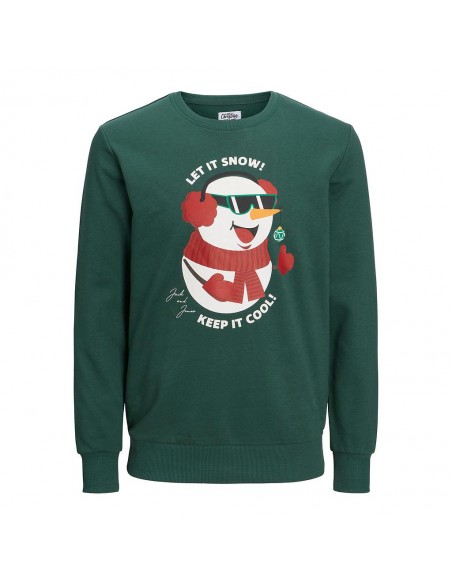 Sudadera JACK & JONES JORTOON SWEAT 12219685 VERDE Verde