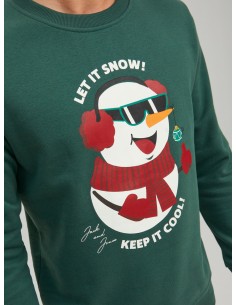 Sudadera JACK & JONES JORTOON SWEAT 12219685 VERDE Verde 2