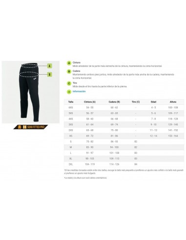 PANTALON JOMA M NILO BLACK 100165.100