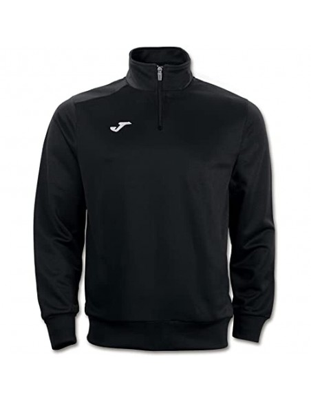 SUDADERA JOMA FARAON 1/2 ZIP NEGRO