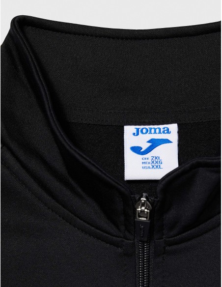 SUDADERA JOMA FARAON 1/2 ZIP NEGRO