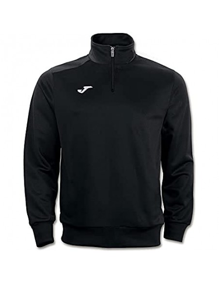 SUDADERA JOMA FARAON 1/2 ZIP NEGRO