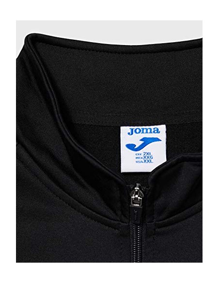 SUDADERA JOMA FARAON 1/2 ZIP NEGRO