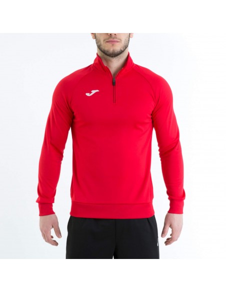 SUDADERA JOMA FARAON PL 1/2 ZIP ROJO