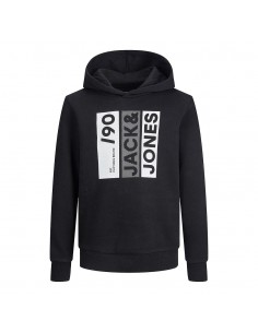 Sudadera JACK & JONES JJJIO SWEAT HOOD JNR 12224243 NEGRO...
