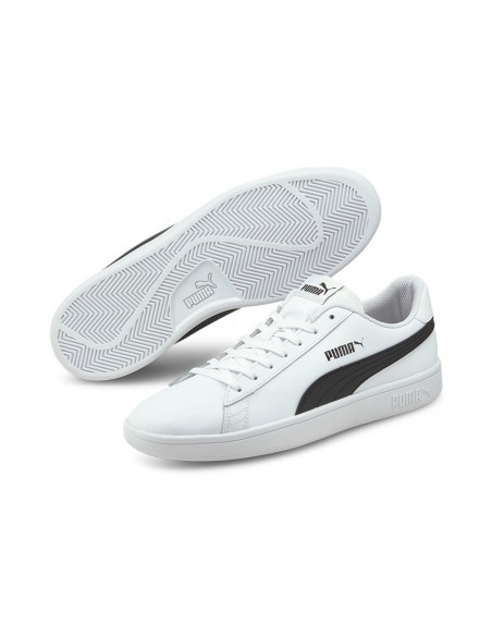 Zapatilla de Moda para UNISEX PUMA Smash v2 L White-Black