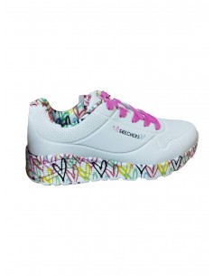 Zapatilla de Moda para NIÑA SKECHERS UNO LITE - LOVEY LUV