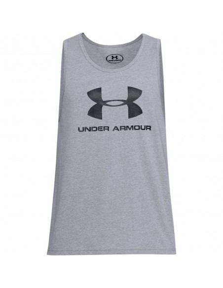 UA SPORTSTYLE LOGO TANK-GRY