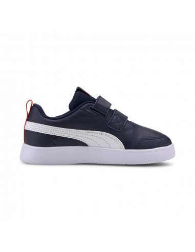 Courtflex v2 V PS Peacoat-High Risk Red