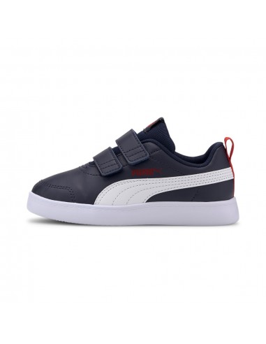 Courtflex v2 V PS Peacoat-High Risk Red