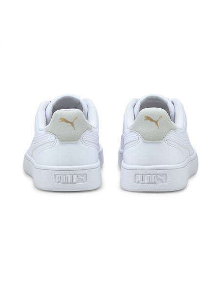 Zapatilla de Tiempo Libre para UNISEX JUNIOR PUMA Shuffle Jr White-White-Gr