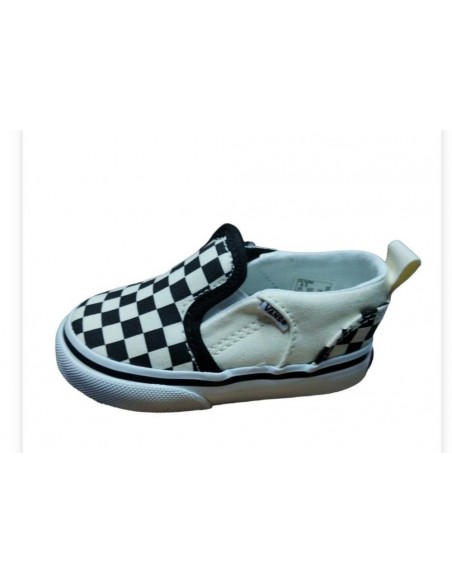 Zapatilla de Moda para KIDS/BEBÉ VANS TD ASHER V ( CHECHERS) BLACK