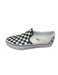 Zapatilla de Moda para MUJER VANS ASHER CUADROS BEIS-NEGGRO