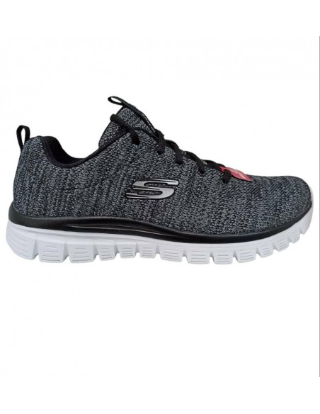 Zapatilla de Moda para MUJER SKECHERS GRACEFUL TWISTED FORTUNE  BKW