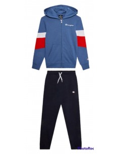 CHAMPION Hooded Full Zip Suit AZUL CLARO