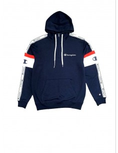 CHAMPION Half Zip Hooded Sweatshirt AZUL MARINO