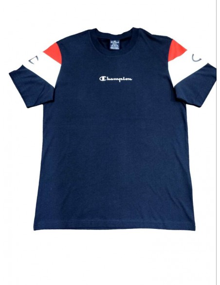 CHAMPION Crewneck T-Shirt AZUL MARINO