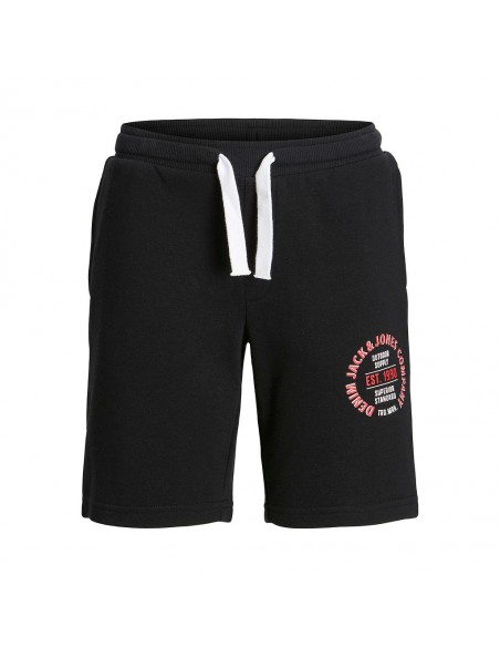 Pantalón corto JACK & JONES JPSTANDY SWEAT SHORTS JNR 12225211 NEGRO Negro