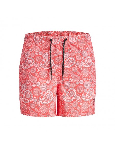 Bañador JACK & JONES BOBS SQUAD JPSTFIJI JJSWIM  PAISLEY 12234512 ROSA Rosa