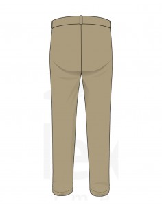 ( 2-10 ) FRANCISCANAS PANT. UNIFORME CHICA