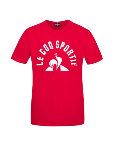 Camiseta LE COQ SPORTIF BAT TEE SS Nº2M ROUGE 2210559 Rojo