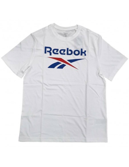 Camiseta Blanca REEBOK RIBIG STACKED LOGO TEE WHITE  HOMBRE