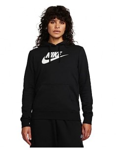Sudadera NIKE W NSW CLUB FLC GX STD PO HDY DQ5775 010 Negro 2
