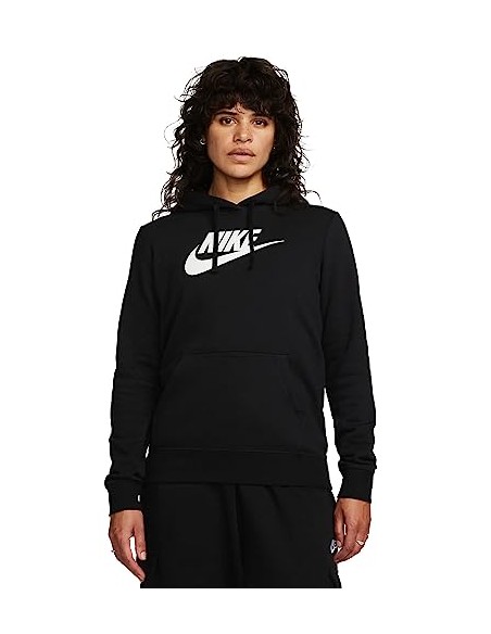 Sudadera NIKE W NSW CLUB FLC GX STD PO HDY DQ5775 010 Negro