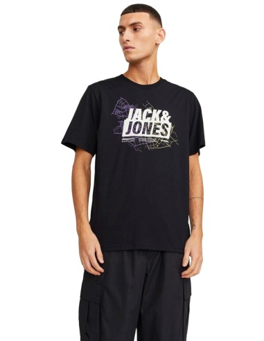 Camiseta JACK & JONES JCOMAP LOGO TEE SS 12252376 NEGRO Negro