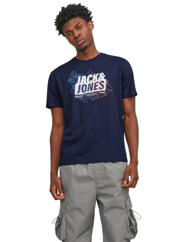 Camiseta JACK & JONES JCOMAP LOGO TEE SS 12252376 MARINO Marino