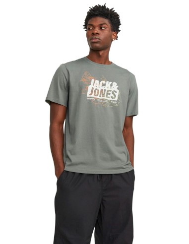 Camiseta JACK & JONES JCOMAP LOGO TEE SS 12252376 VERDE Verde