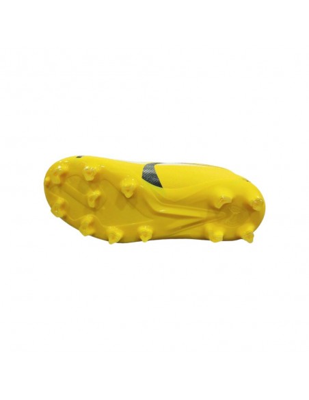 PUMA Bota Futbol-ULTRA PLAY FG/AG Jr-107530-04-AMARILLO-BLANCO