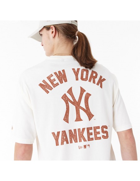 Camieta NEW ERA MLB WORDMARK OS TEE NEYYAN 60435536 Blanco