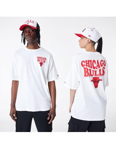 Camieta NEW ERA NBA SCRIPT OS TEE CHIBUL 60435518 Blanco