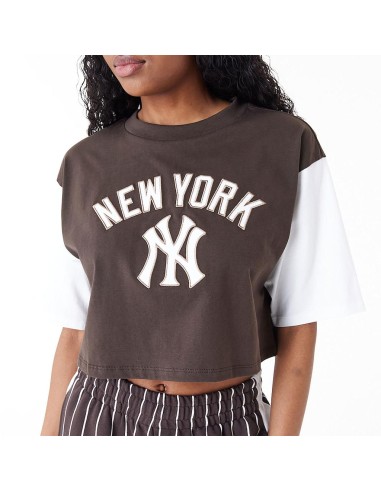 Camieta NEW ERA MLB LIFESTYLE CROP TEE NEYYAN 60435312 Negro