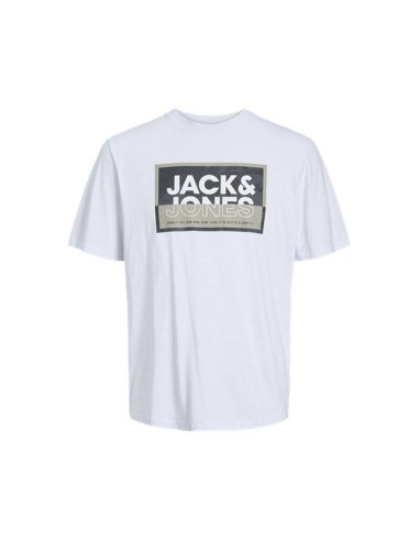 Camiseta JACK & JONES JCOLOGAN TEE SS 12253442 BCO Blanco