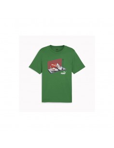 Camiseta PUMA GRAPHIC SNEAKER BOX TEE 680175 86 Verde
