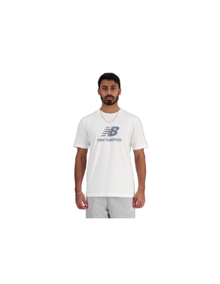 Camiseta NEW BALANCE SPORT ESSENTIALS LOGO T-SHIRT MT41502 WT Blanco