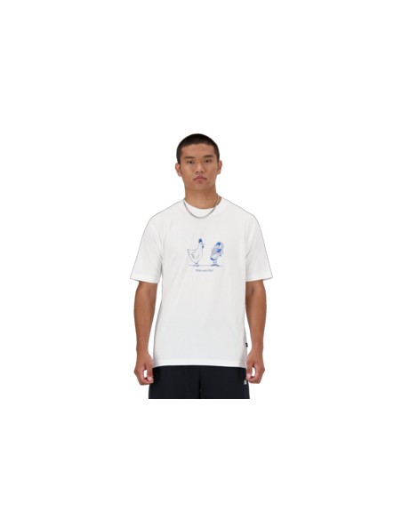 Camiseta NEW BALANCE SPORT ESSENTIALS CHICKEN T-SHIRT MT41591 WT Blanco