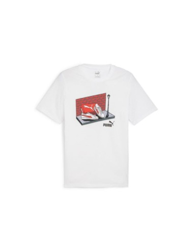 Camiseta PUMA GRAPHIC SNAKER BOX 680175 02 Blanco